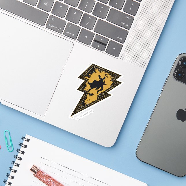 Black Adam Distressed Lightning Bolt Graphic (Laptop w/ iPhone)