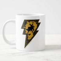 Black Adam Distressed Lightning Bolt Graphic