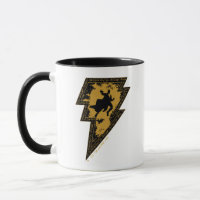 Black Adam Distressed Lightning Bolt Graphic