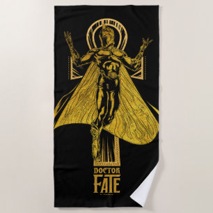 Black Adam   Doctor Fate Character Graphic Beach Towel
