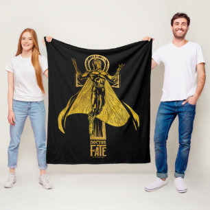 Black Adam Doctor Fate Character Graphic Fleece Blanket