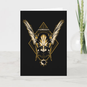 Black Adam Hawkman Helmet Graphic Card