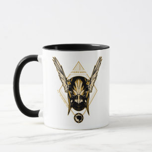 Black Adam   Hawkman Helmet Graphic Mug