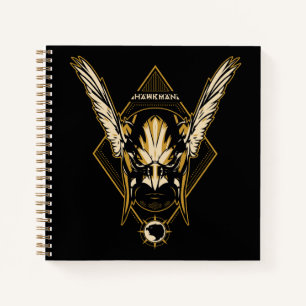 Black Adam Hawkman Helmet Graphic Notebook