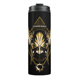 Black Adam   Hawkman Helmet Graphic Thermal Tumbler