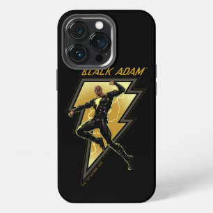 Black Adam Lightning Bolt Character Illustration iPhone 13 Pro Case