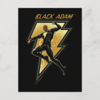 Black Adam Lightning Bolt Character Illustration