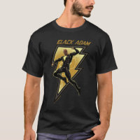 Black Adam Lightning Bolt Character Illustration