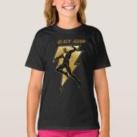 Black Adam Lightning Bolt Character Illustration