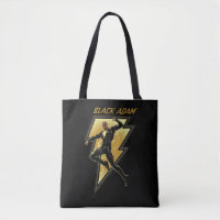 Black Adam Lightning Bolt Character Illustration