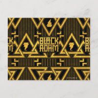 Black Adam Lightning Bolt Triangular Pattern