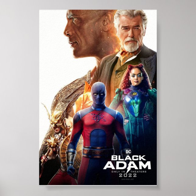 Black adam poster (Front)