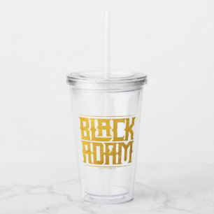 Black Adam Stacked Name Graphic Acrylic Tumbler