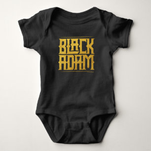 Black Adam Stacked Name Graphic Baby Bodysuit