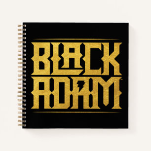 Black Adam Stacked Name Graphic Notebook