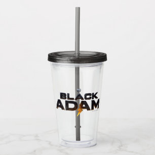 Black Adam Theatrical Logo Acrylic Tumbler