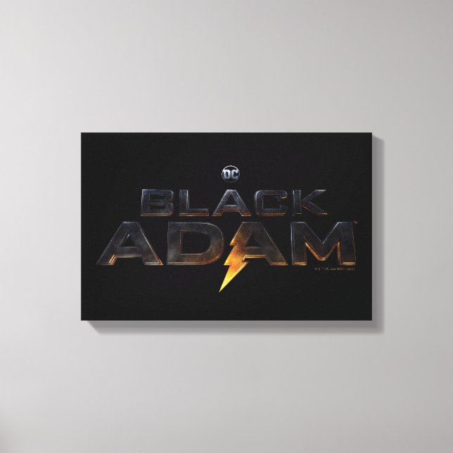 Black Adam Theatrical Logo Canvas Print (Front)