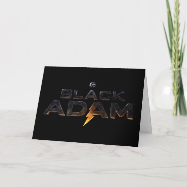 Black Adam Theatrical Logo Card (Front)