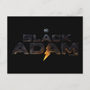 Black Adam Theatrical Logo Postcard