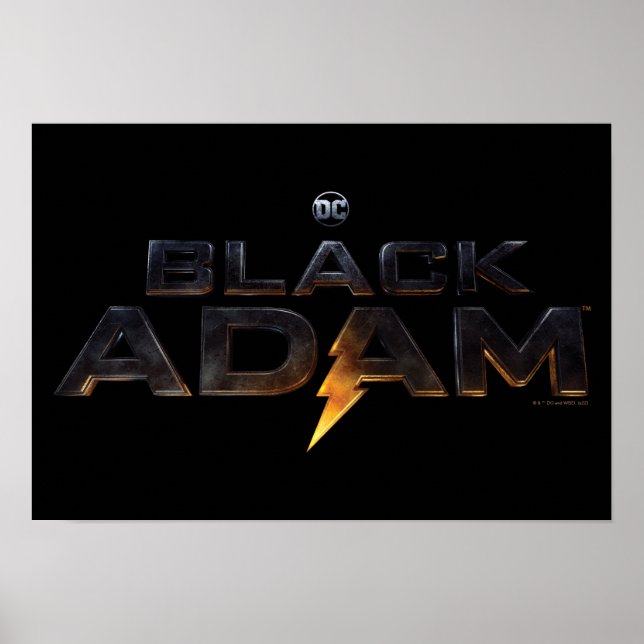 Black Adam Theatrical Logo Poster (Front)