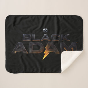 Black Adam Theatrical Logo Sherpa Blanket