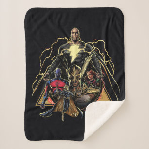 Black Adam Triangular Group Graphic Sherpa Blanket