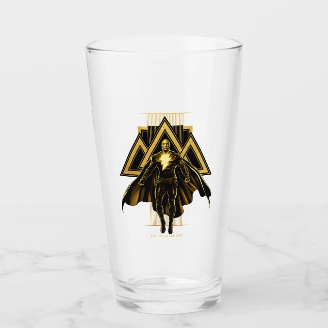 Black Adam Triangular Pillar Graphic Glass (Front)