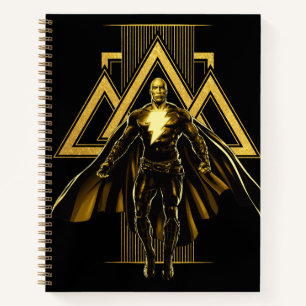 Black Adam Triangular Pillar Graphic Notebook