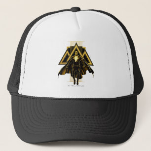 Black Adam Triangular Pillar Graphic Trucker Hat