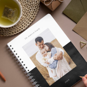 Black Add Your Own 3 Photo Gallery Notebook