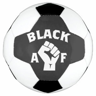Black AF Protest Fist Football
