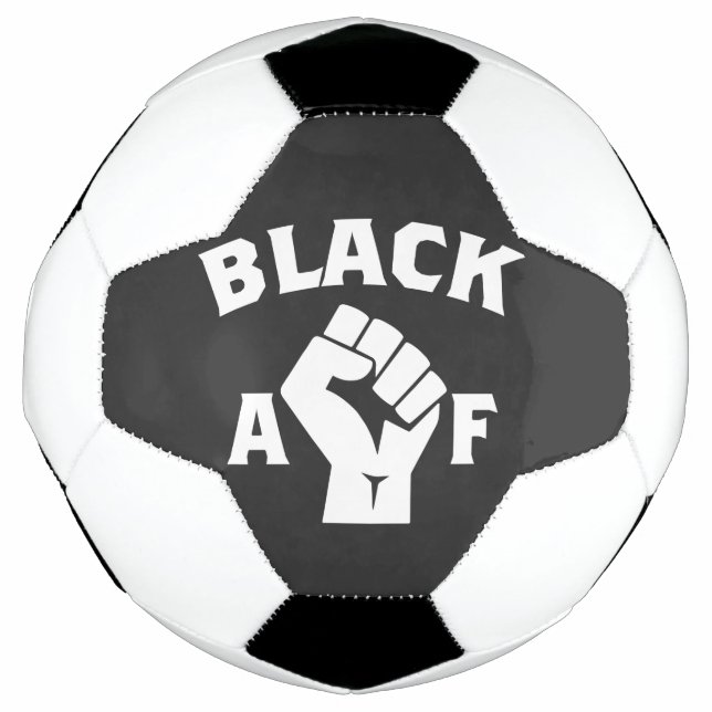 Black AF Protest Fist  Football (Front)