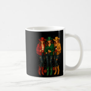 Black African American Cowgirl Western Christmas T Coffee Mug