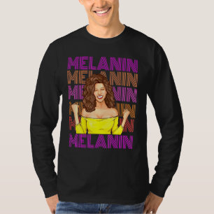 Black African American Ebony Melanin Queen Empower T-Shirt