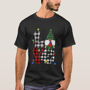 Black African American Gnome Christmas pyjamas 202 T-Shirt