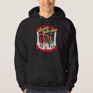 Black African American Santa and Mr and Mrs Claus Hoodie
