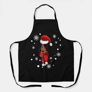 Black African American Santa Apparel Christmas Mel Apron