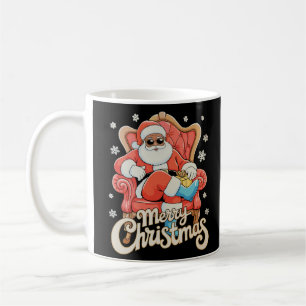 Black African American Santa Christmas Xmas Coffee Mug