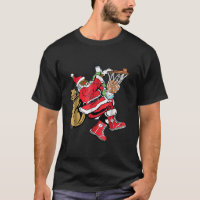 Black African American Santa Claus Basketball Chri