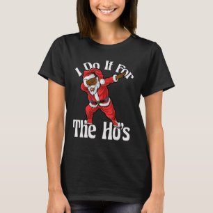 Black African American Santa Claus Christmas pajam T-Shirt