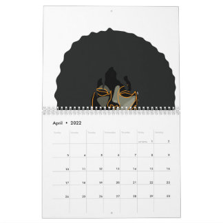 Black African American Woman Portraits Calendar