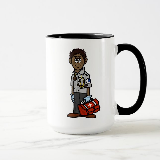 Black African EMS Paramedic Name Mug (Right)