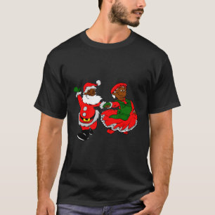 Black African Santa Mrs Claus T-Shirt