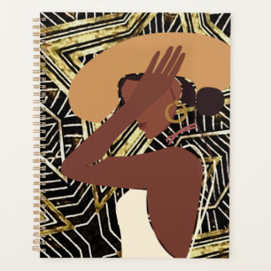 Black African Woman Planner