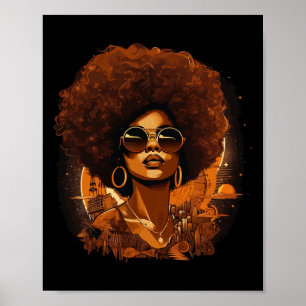 Black African Women Juneteenth Black History Month Poster