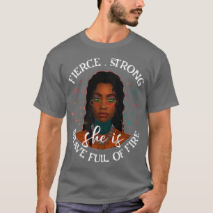 Black Afro Woman Melanin Girl Black History Month  T-Shirt