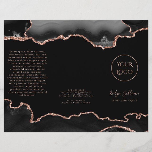 black agate brochure (Front)