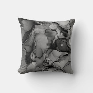 Black alcohol ink cushion