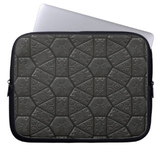 Black Alien Carved Design Laptop Sleeve