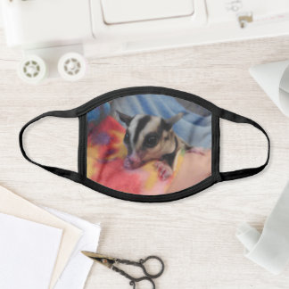 Black All Over Cotton & Poly Blend Facemask Face Mask